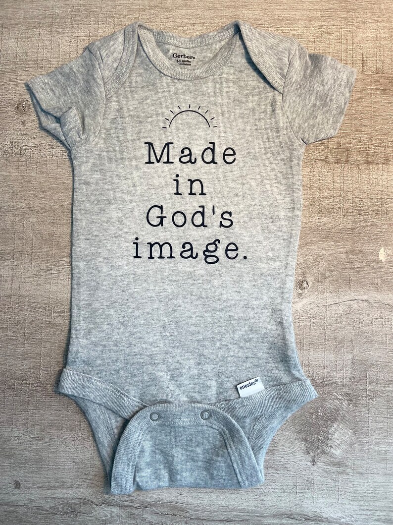 God's Image Baby ONESIE® Baby Pajamas Christian Baby Etsy