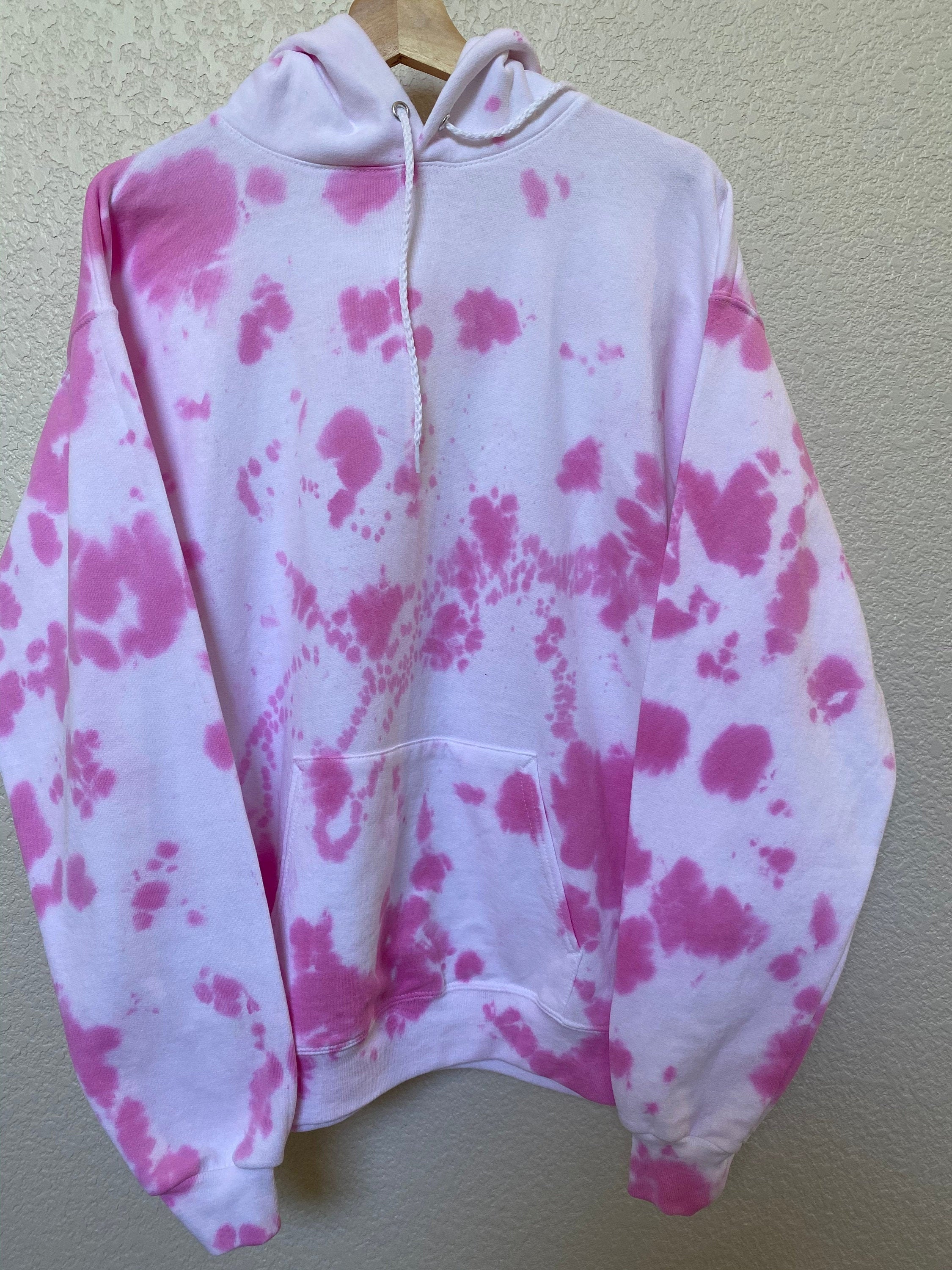 pink tie dye hoodie