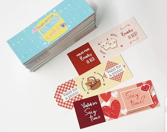 Love Coupon Book, DIY Gift Idea, Valentine's Day Coupons | Printable Coupons, Anniversary Gift | Gift For Him, Gift For Her, Love Coupons