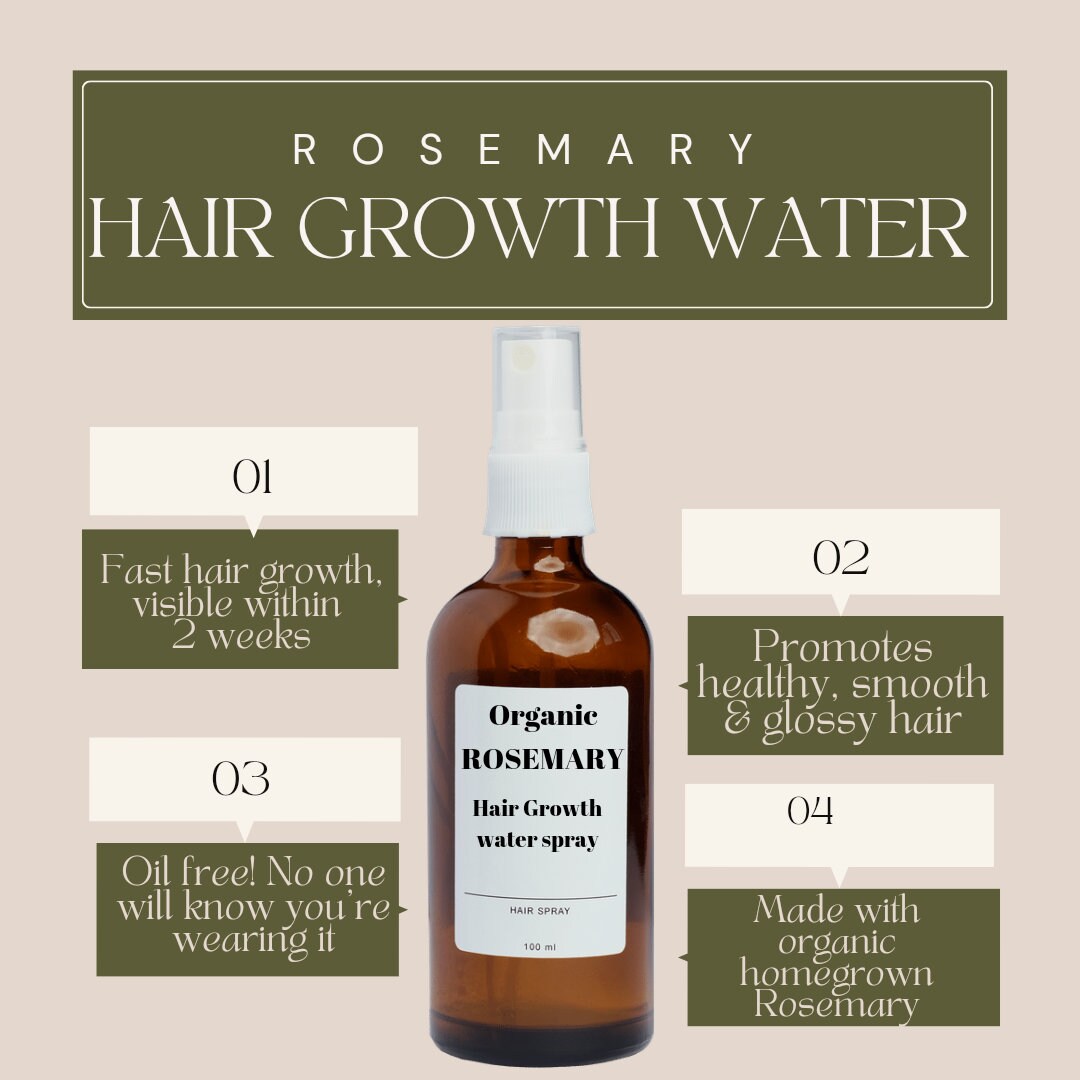 Rosemary Hair Growth WATER choose 50ml/100ml Etsy UK