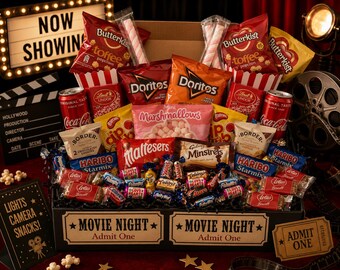 ULTIMATE Movie Night | Date Night | Night In | Couples | Cinema Evening | Sweets | Chocolate | Treats | Christmas | Xmas