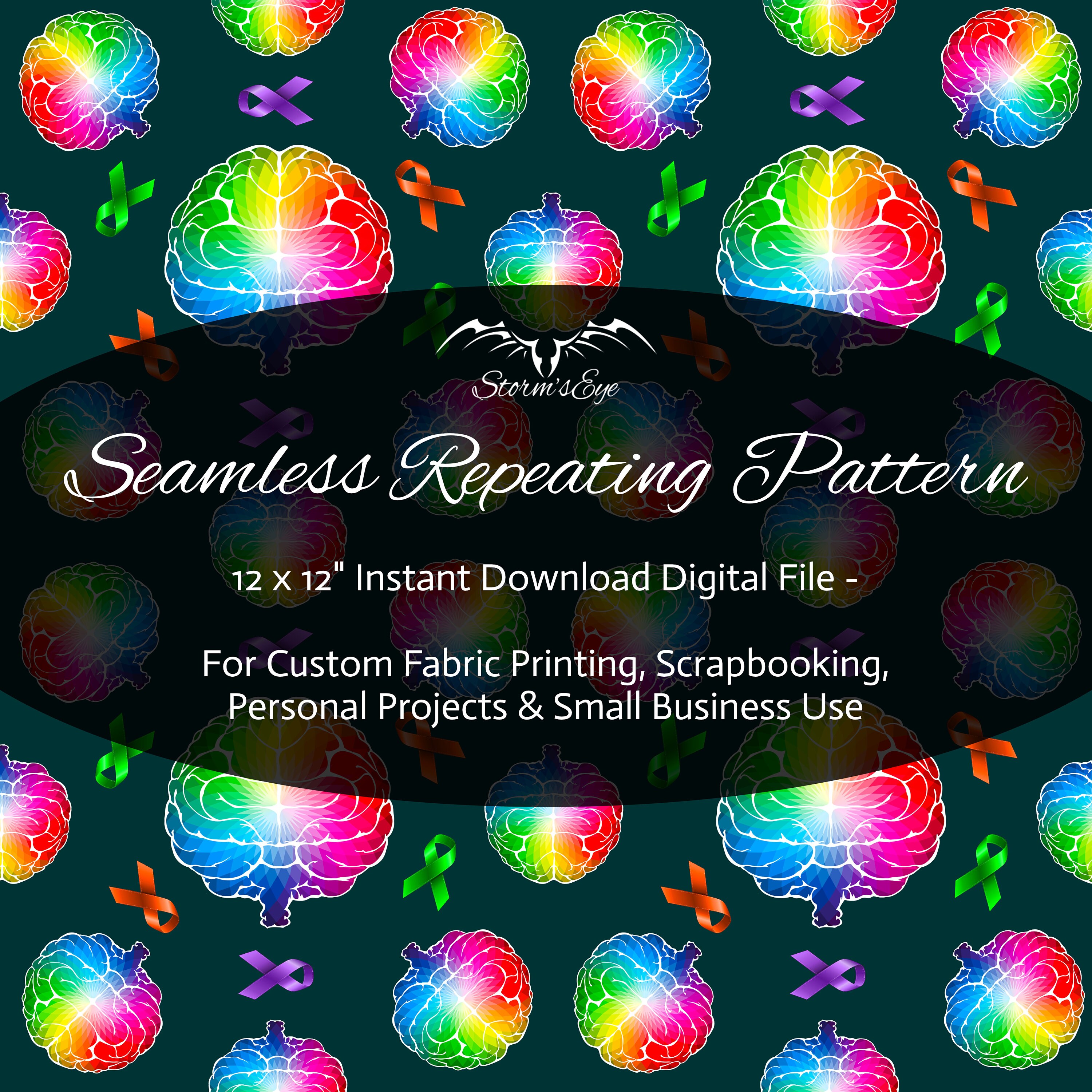 Seamless Digital Pattern, Neurodiversity, Autism Repeat Pattern ...
