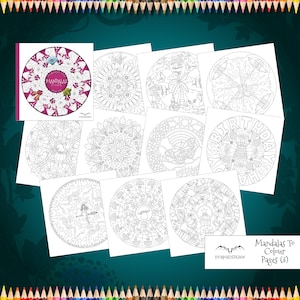 Stormseye Style Mandalas To Colour, Spiral Bound Colouring Book, No AI Hand Drawn Art, Single Side Printed, Thick Paper, Gifts For Artists Bild 6