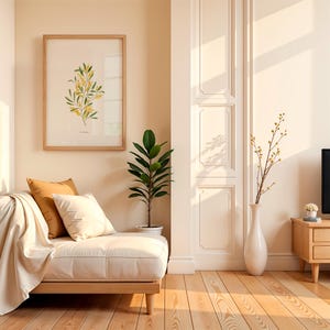 Poster Mimosa A3/Acquerello botanico A3/Stampa floreale per grandi pareti/Stampa regalo A3/Set di stampe floreali