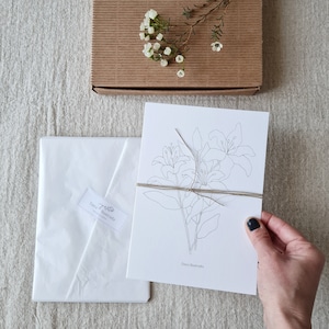 5 botanische Designs zum Malen mit Wasserfarben/Florale Illustrationen zum Malen/Set für Kreative/Blumenblätter zum Malen mit Wasserfarben