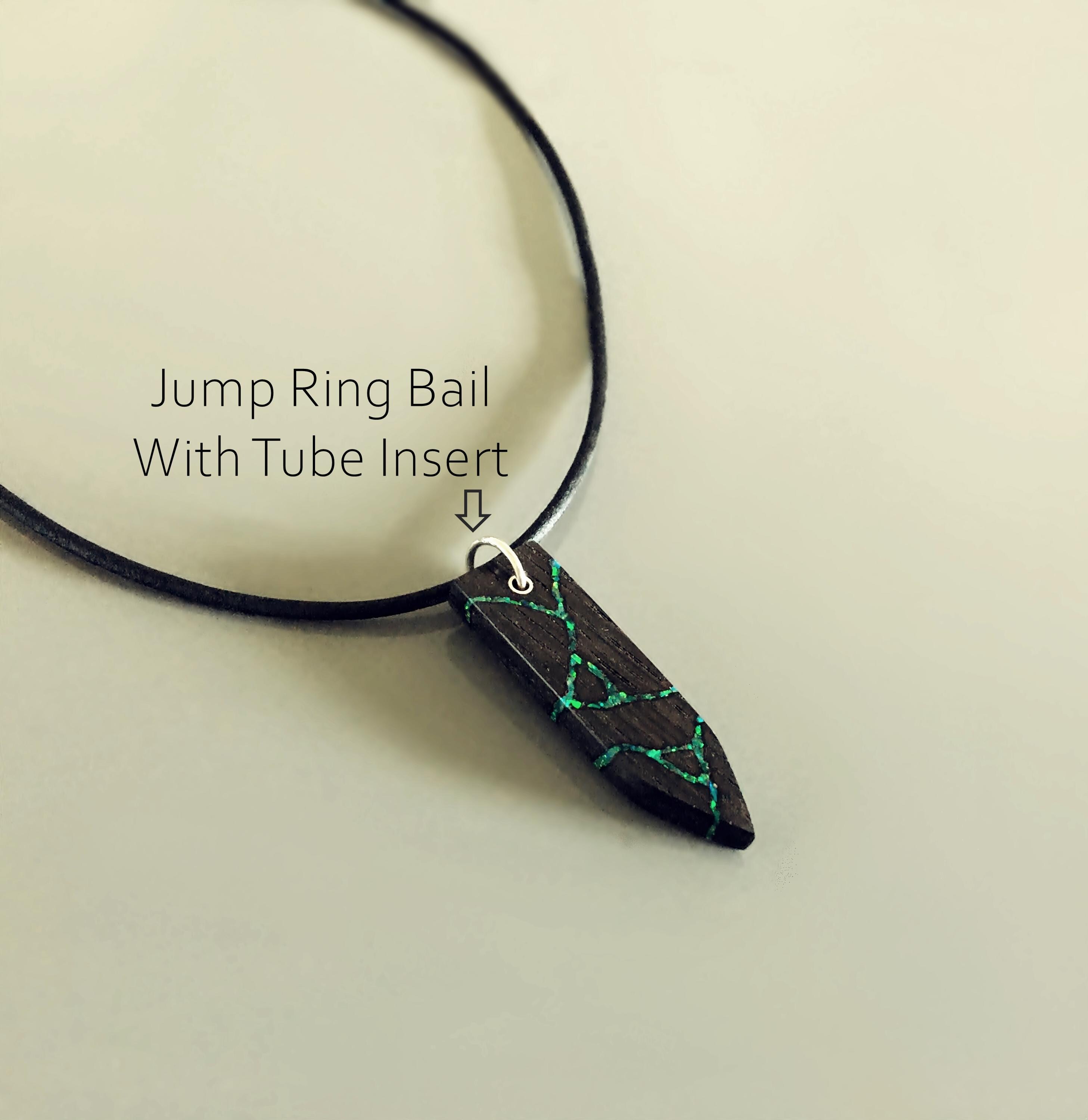 Bog Oak Kintsugi Necklace, Green Opal Inlay, Japanese Art Pendant