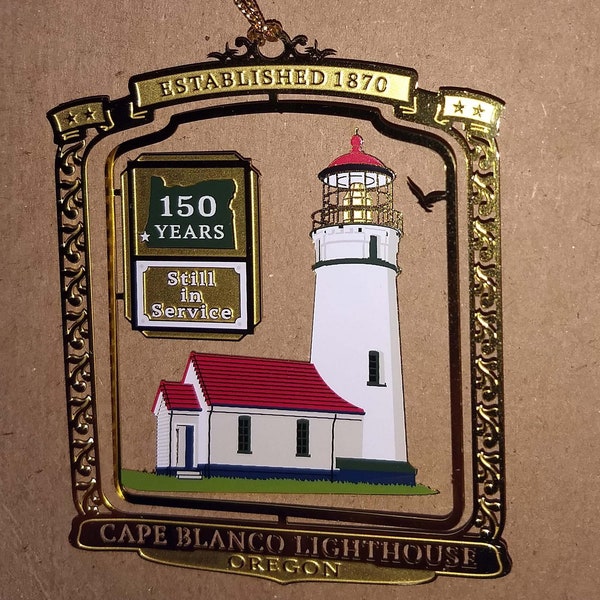 150-year Cape Blanco Lighthouse Christmas Ornament BlancoGifts