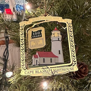 150-year Cape Blanco Lighthouse Christmas Ornament BlancoGifts