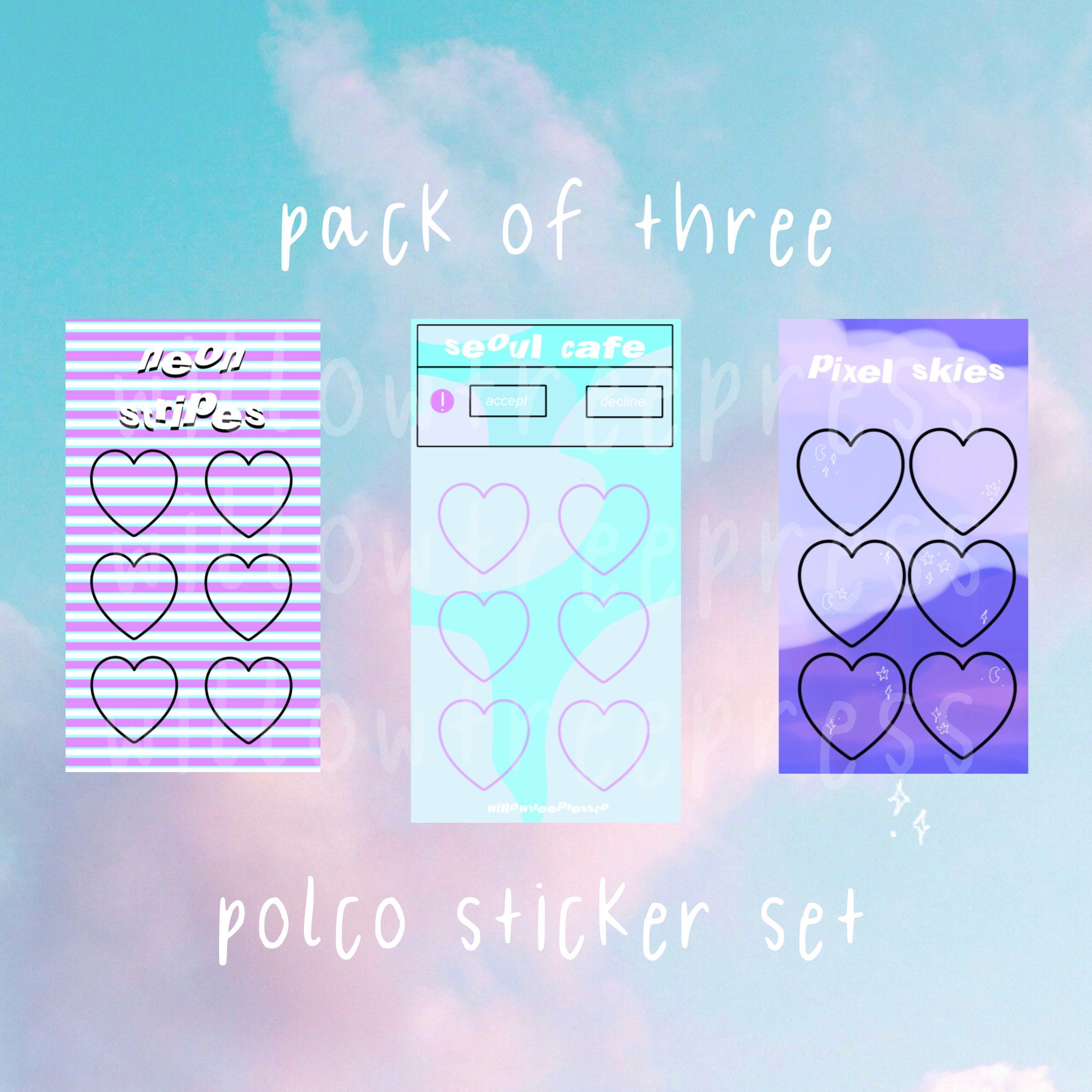 Polco Sticker Sheet 3 Pack Digital Download Etsy