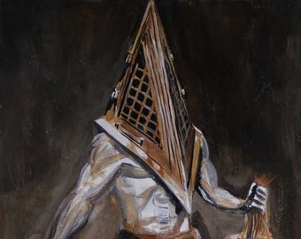 Silent Hill Art--Pyramid Head Art-- Pyramid Head Demon