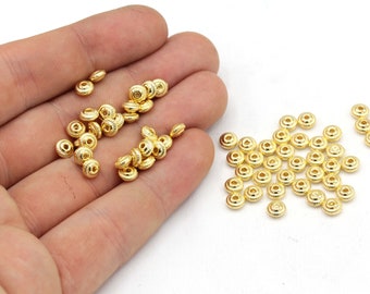 2,5 mm 24-karaats glanzende vergulde ronde kralen, armbandkralen, mini gouden kralen, bolkralen, armbandverbinding, gouden kralen, vergulde bevindingen
