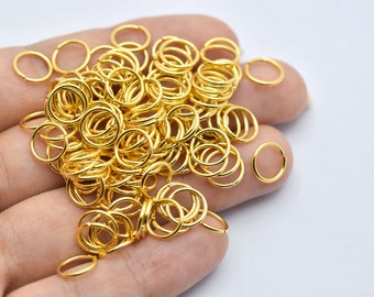 20 Ga 24k Shiny Gold Jump Rings, Bulk Jump Rings, Open Jump Ring, Gold Plated Connector, Wholesale Jump Ring, Jewelry Making Supplies