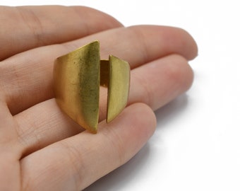 Adjustable Ring - Raw Brass ring - Jewelry Supplier - Wholesale Ring, AR093