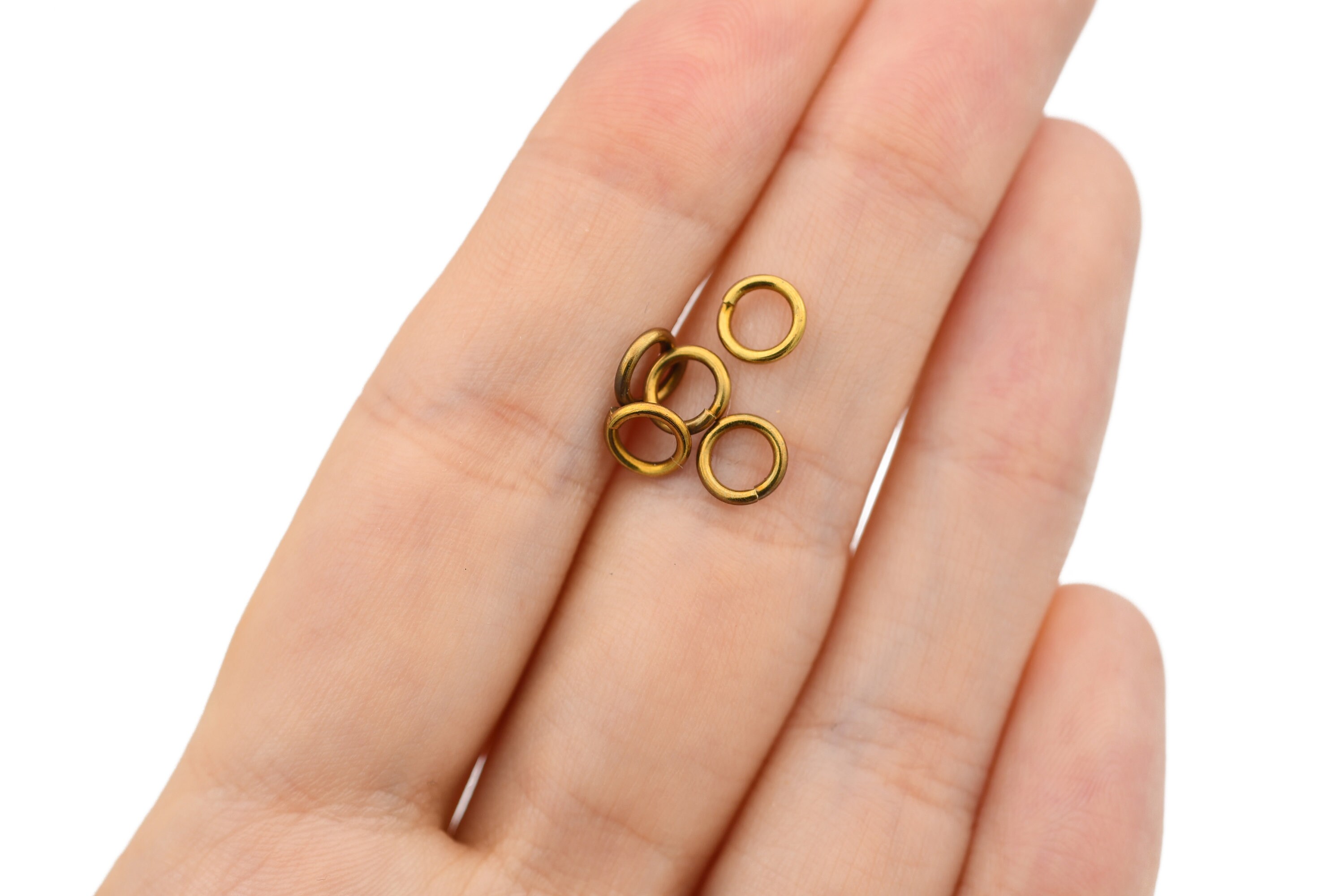 1x6mm Raw Brass Jump Rings Open Jump Rings Bracelet Etsy