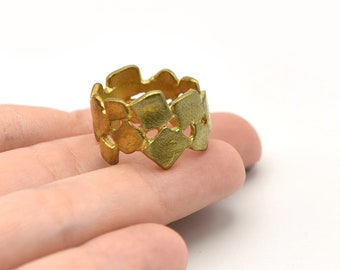 Raw Brass Adjustable Freestyle Ring, Brass Ring, Wholesale Rings, Mountings, Raw Brass Rings, Brass Findings.AR106