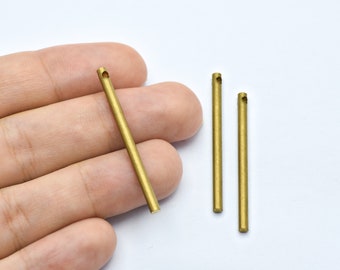 2.5x39mm Raw Brass Himmeli, Raw Brass Tubes Beads  Raw Brass Plated, Raw Brass Tubes, Raw Brass Stick, Brass Findings