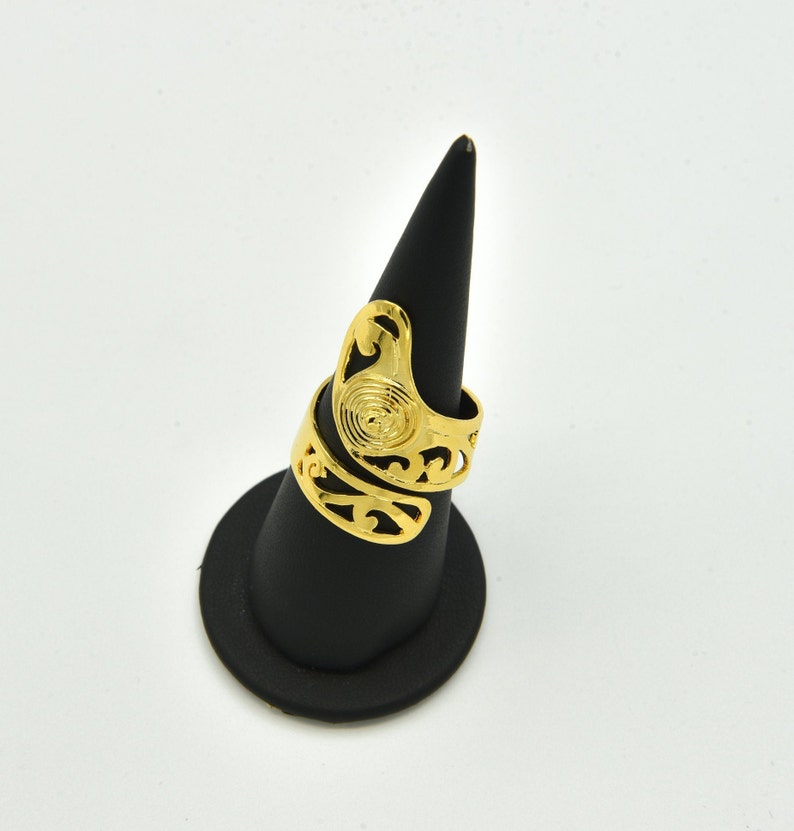 Jewelry Ring ARG056 Gold Plated Ring Brass Ring Findings Wholesale Ring Raw Brass Ring 24k Shiny Gold Plated Adjustable Blank Ring