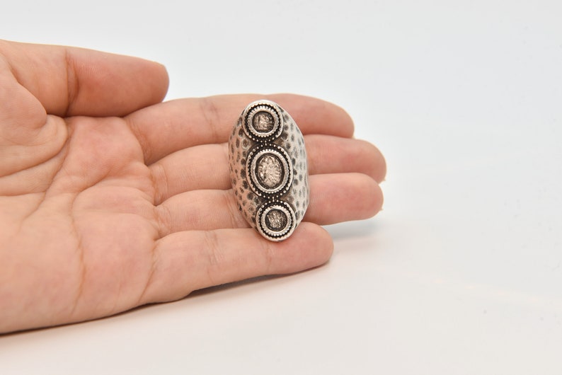 ARS024 Silver Plated Ring Wholesale Ring Brass Ring Findings Jewelry Ring Brass Ring Silver Plated Adjustable Bezel Ring Blank Ring