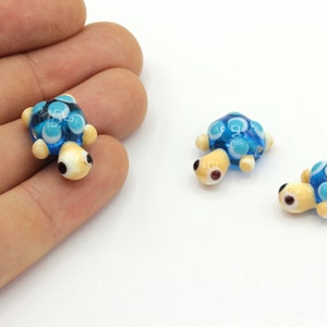 15x20mm Hand Made Murano Glass Turtle Beads, Murano Turtle Charms, Murano Glass Findings, High Quality Murano, Tiny Murano Charms