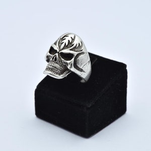 Adjustable Silver Plated Skull Ring, Brass Ring, Jewelry Supplier, Wholesale Ring, Mountings, Brass Ring Findings, Wholesale,AR 129