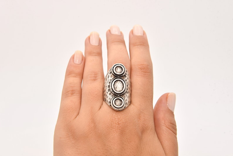 ARS024 Silver Plated Ring Wholesale Ring Brass Ring Findings Jewelry Ring Brass Ring Silver Plated Adjustable Bezel Ring Blank Ring