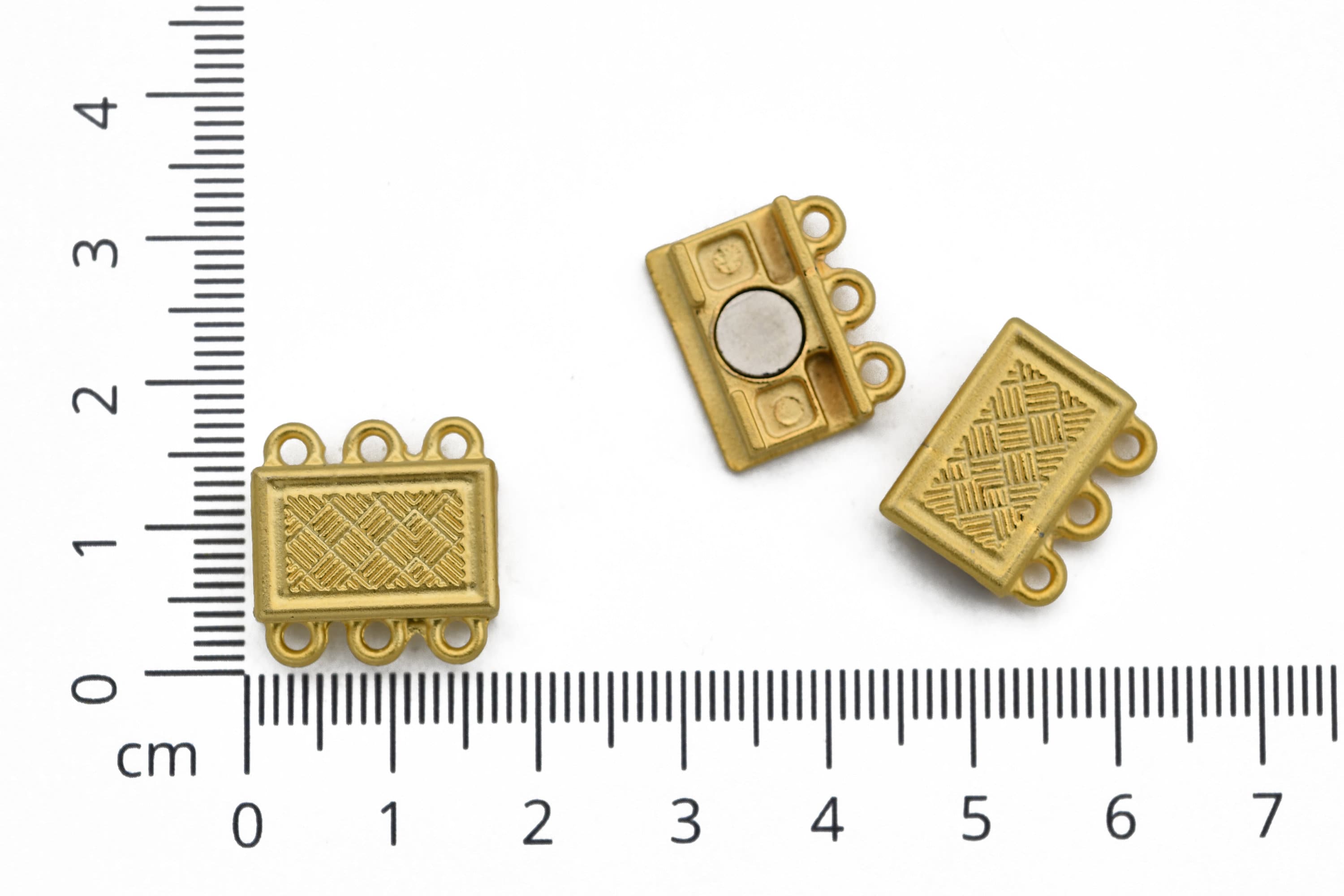 Multi Loop Clasp 18mm 3 Loop Connector, Multi Strand Clasps, Magnetic Clasps, Multi ...