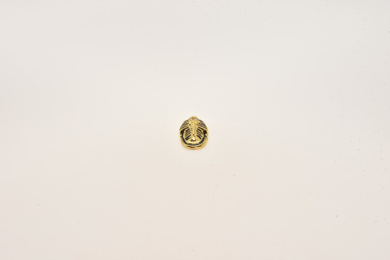 Pharaoh Pendants Ancient Egypt Themed Necklaces GLD0132 Egyptian King Charm 16x28mm 24k Shiny Gold Black Enamel Tutankhamun Charm