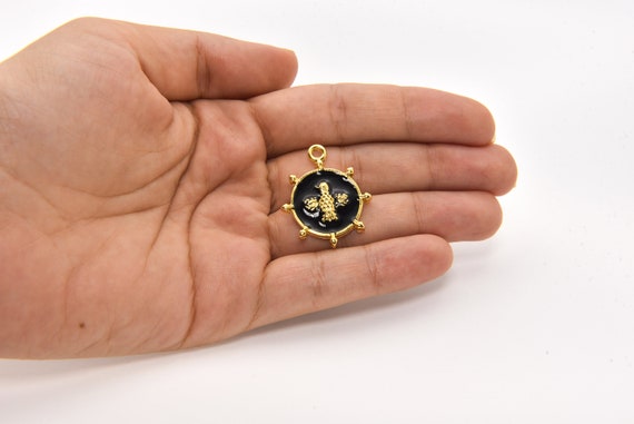 Pendentif Barre de Gouvernail en Or