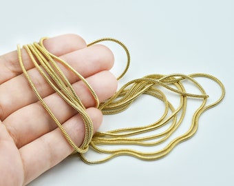24k Solid Gold Chain - Etsy