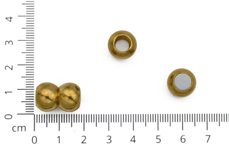 Brass Leather End Caps Leather Magnetic Clasp 7mm Inner Size Magnetic Clasp,Rhodium Plated End Caps Magnetic Closures 1 Pcs