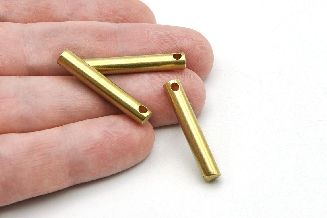 5x30mm Raw Brass Stick Bar Long Stick Charm Brass Stick | Etsy