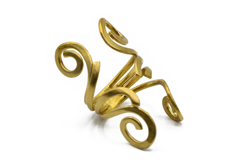 wholesale ringAR071 Adjustable Ring Loop Loop Ring Raw brass ring Jewelry Supplier