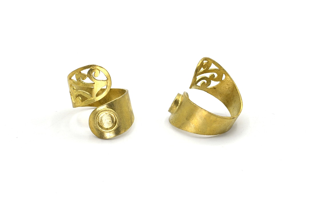 Adjustable Loop Ring, Raw Brass Ring, Jewelry Ring, Wholesale Rings ...