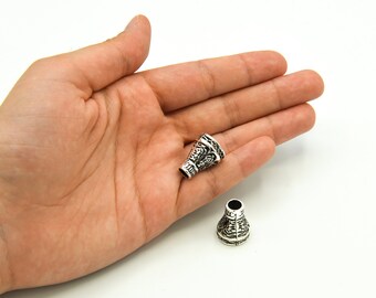 7.5x14x19mm Antik Silber Kegel Kappen, Quaste Cap, Tribal Quaste Cap, Bead Caps, Kegel-Steckverbinder, Perle Endkappen, Silber Perle Kappen, AS151