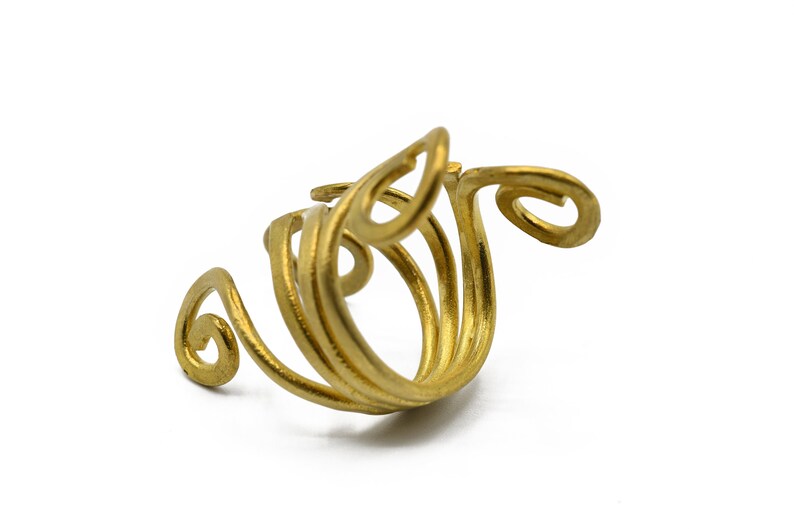 wholesale ringAR071 Adjustable Ring Loop Loop Ring Raw brass ring Jewelry Supplier