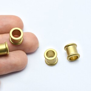 Mini contas de rolo de latão bruto de 10 x 10 mm, pequenas contas de ioiô, pequenas contas espaçadoras, contas de carretel, achados redondos, atacado, RB574