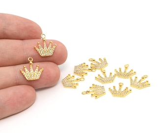 Ciondolo in oro con perle e microperle | Gioielli fatti a mano in Italia