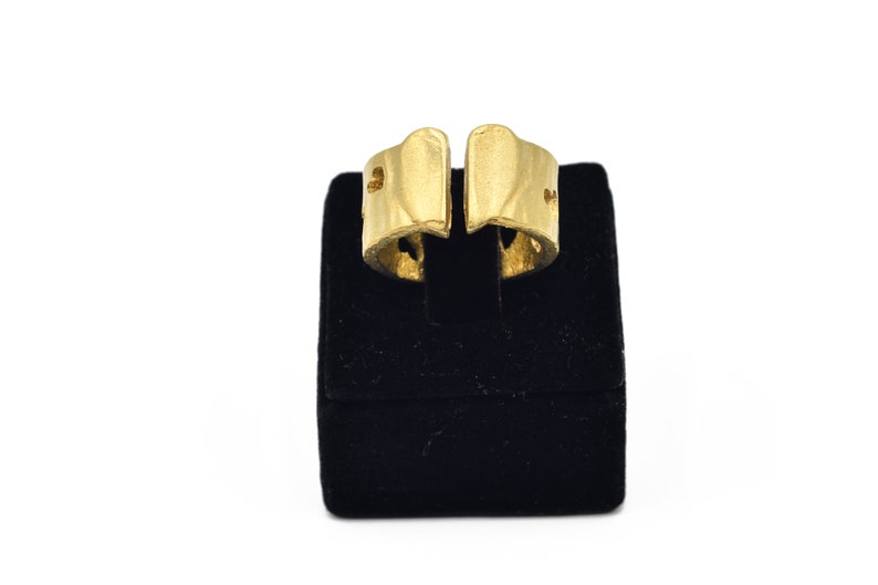 Adjustable Heart Ring Raw brass ring Heart Ring AR133 Jewelry Supplier wholesale ring