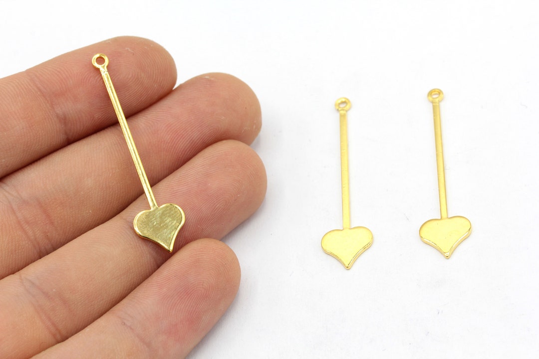 Orecchini Cuore Color Oro Orecchini a Forma di Cuore Dorati Orecchino Pendenti Particolari Earrings for Women Gold per Donne e Ragazze, Feste, Vita Quotidiana, Cerimonie
