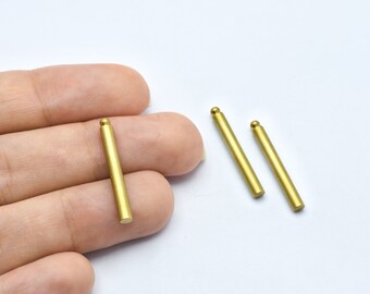 3x25mm Raw Brass Himmeli (No Holes), Raw Brass Tubes Beads  Raw Brass Plated, Raw Brass Tubes, Raw Brass Stick, Brass Findings