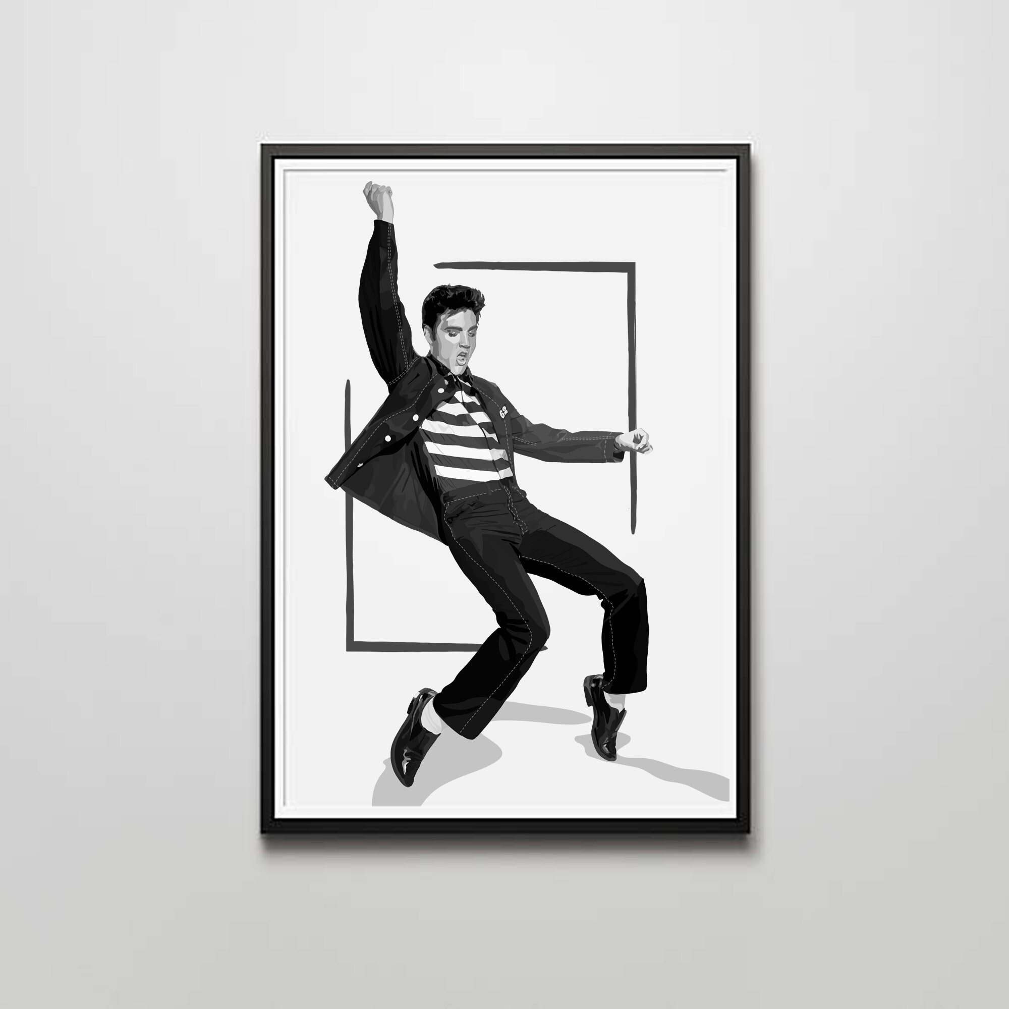 Elvis Presley - Jail House Rock Print