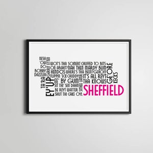 Sheffield Dialect Poster