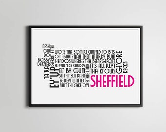 Sheffield Dialect Poster