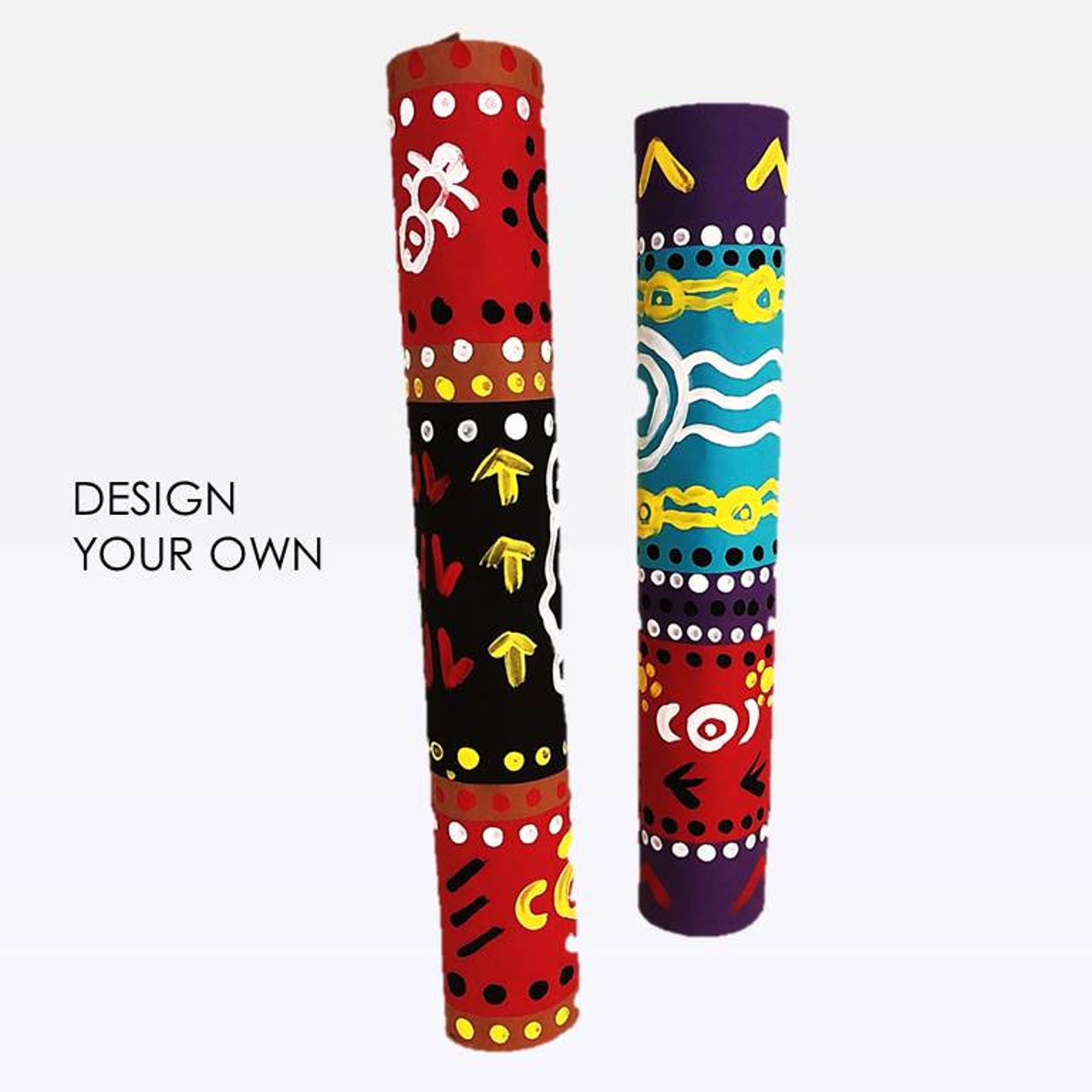 Australia DIY 2 Boomerangs 1 Mini Didgeridoo Craft Kit for Kids, Intro