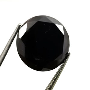 Moissanite 5.50 Ct Certified Black Moissanite Round Cut Loose gemstones .Making For Ring Use