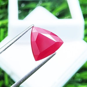 4.40 Ct Authentic Lab-Grown Red Ruby Bright Pigeon Blood Ruby Corundum Loose Gemstones