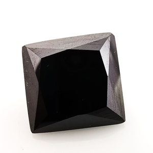 Certified  6.90 Ct Black Moissanite Princess Cut Loose gemstones .Making For Ring Use