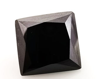 Making For Ring Use 8.40 Ct Certified Black Moissanite Square & princess Cut Loose Gemstones