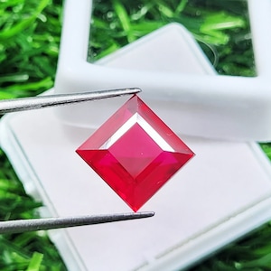 8.10 Ct Authentic Lab-Grown Red Ruby Bright Pigeon Blood Ruby Corundum Loose Gemstones