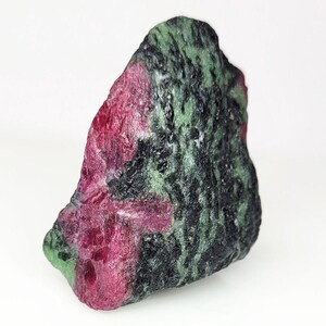 Natural Ruby Zoisite Specimen: Tanzania Red Green Bi-Color Crystal